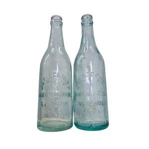 2 JAC SCHMIDT Brewing, St Paul, MN Beer Bottles, Returnable Crown Top Breweriana